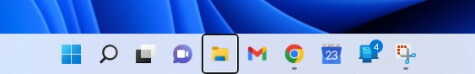 Windows11　タスクバー番号画像