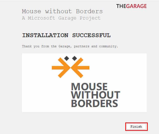 Garage Mouse without Bordersの設定画面