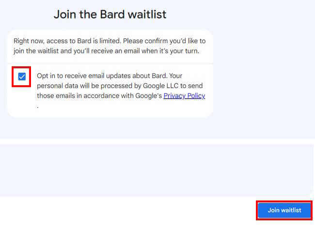 Bardの登録画面