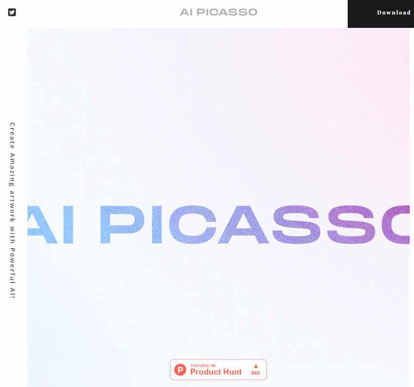 AI Picassoのトップ画面