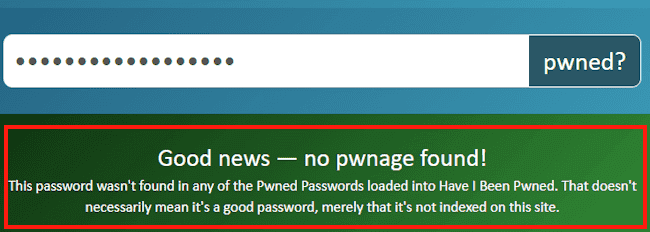 Have I Been Pwned? の使い方画面