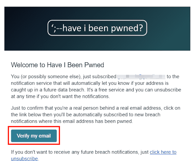 Have I Been Pwned？の使い方画面