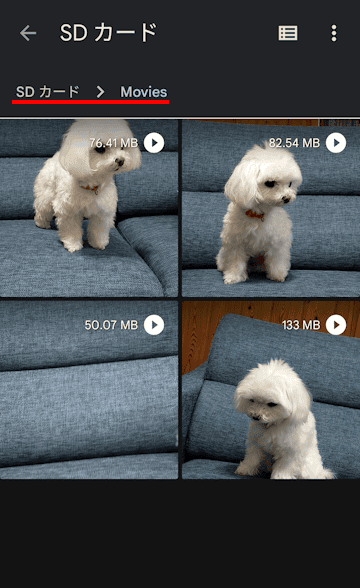 Files by Google の使い方画面