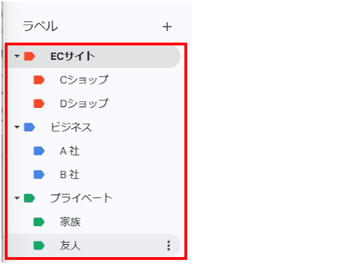 Gmailの使い方画面