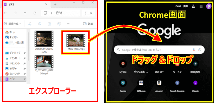 ピクチャインピクチャの設定画面