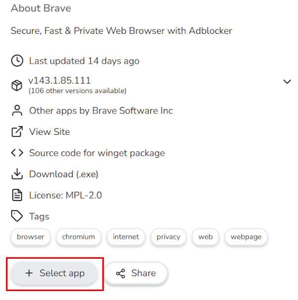 Winstallの使い方画面