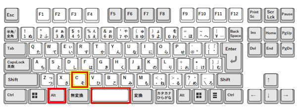 PCのキーボード画像