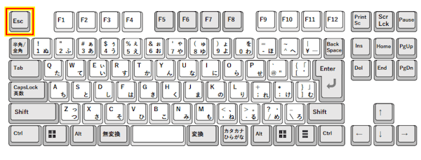 キーボード画面