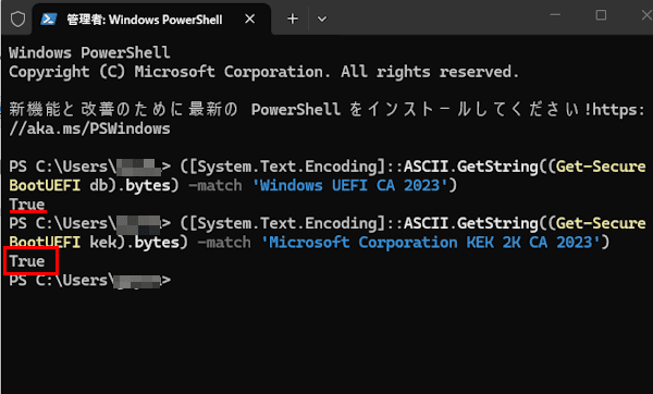 Windows 11のターミナル画面