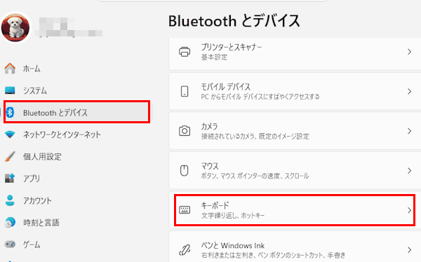 PrintScreenの設定画面